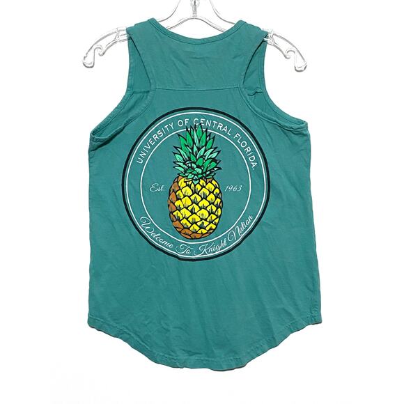 Three Square Tops - UCF Welcome to Knights Nation Pineapple Sleeveless Tank Top Shirt Womens Medium